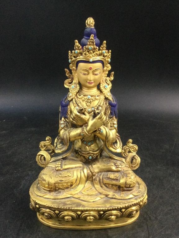 Lot 291: Vintage Anika Green Tara Goddess Statue
