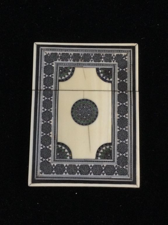 Lot 292: Vintage Ivory Card Box