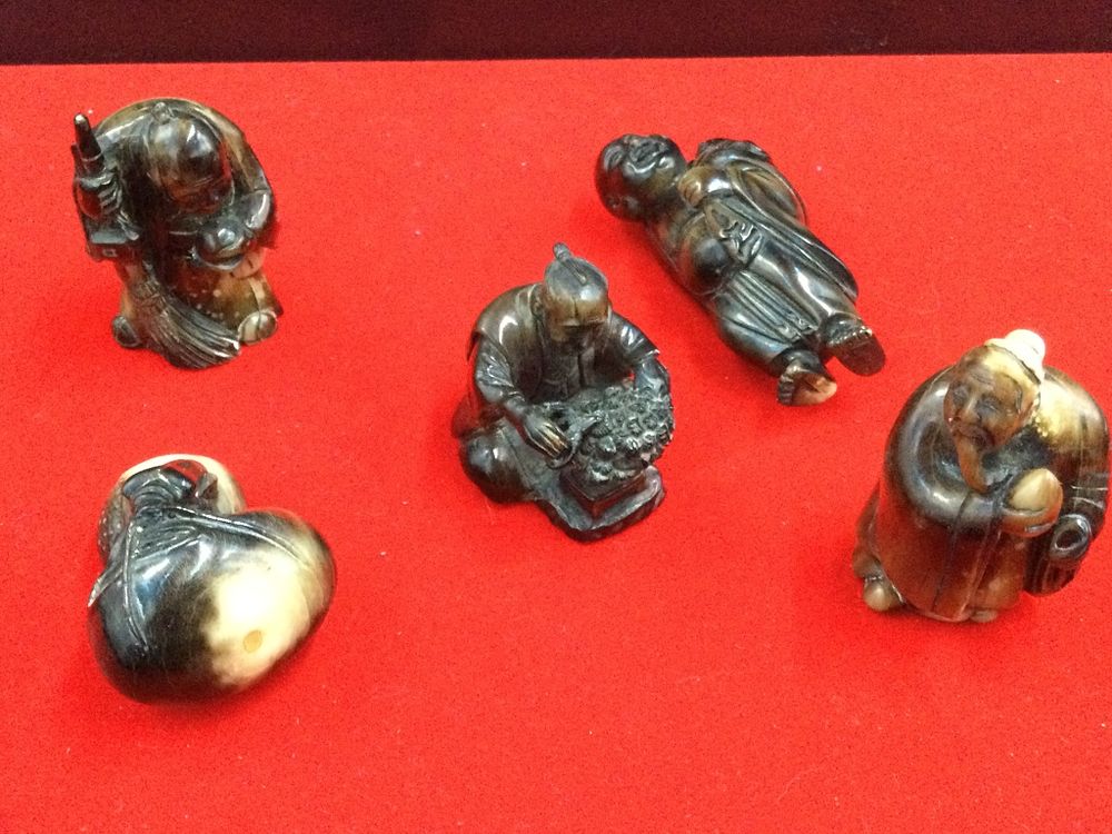 Lot 161: Carved Horn Nesuke