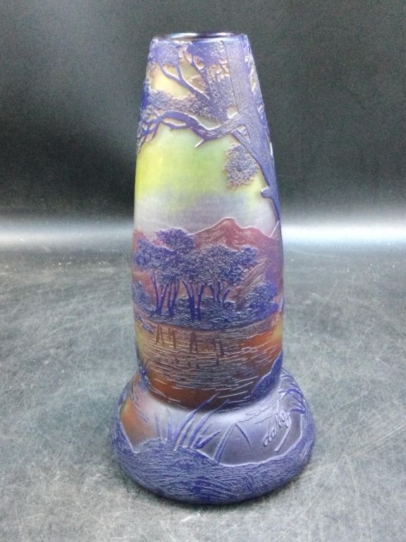Lot 178: Vintage Cameo Glass "Signed"