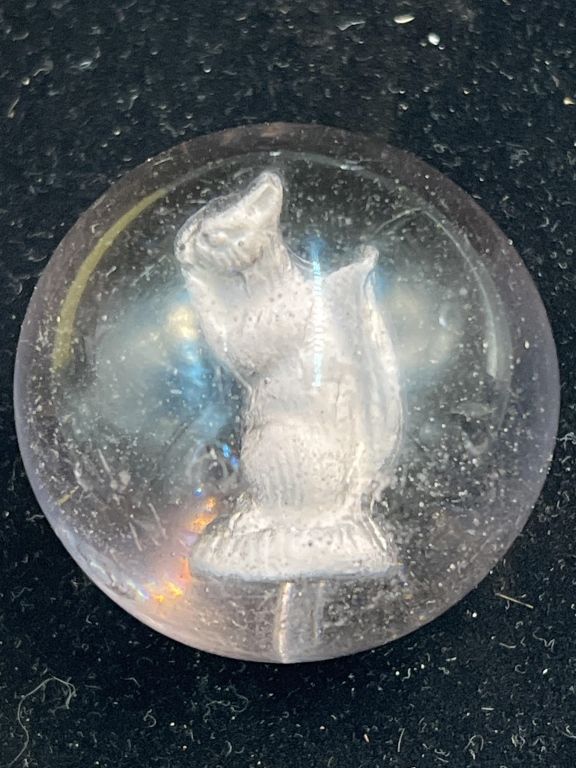 Lot 199: German Sulphide Marble with Squirrel