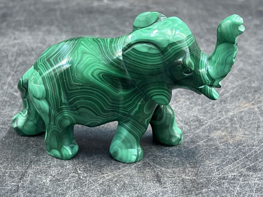 Lot 240: Malachite  Elephant