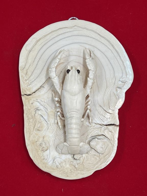 Lot 245: Carved Ivory Lobster