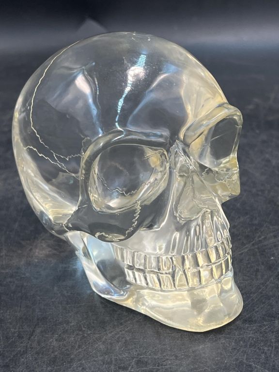 Lot 263: Lucite Skull