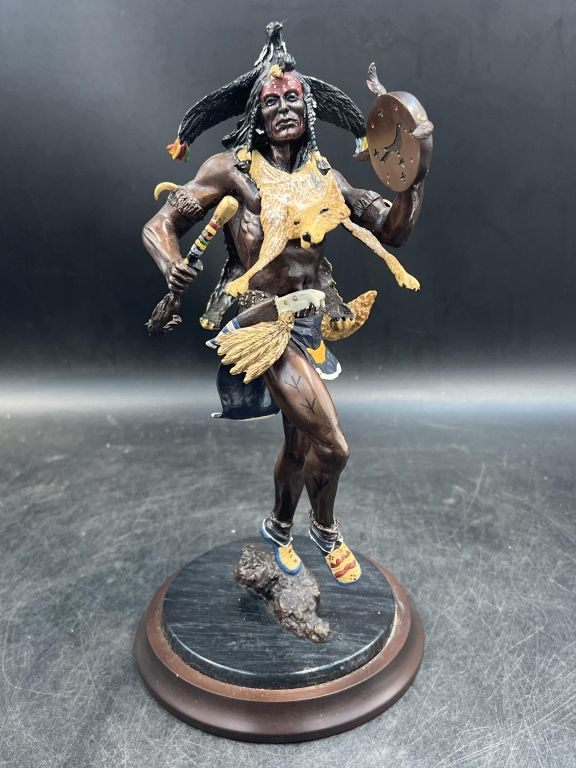 Lot 264: Bronze Indian "Spirit of the Blackbird"