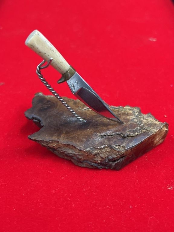 Lot 267: Hand made Miniature Knife with Ivory Handle