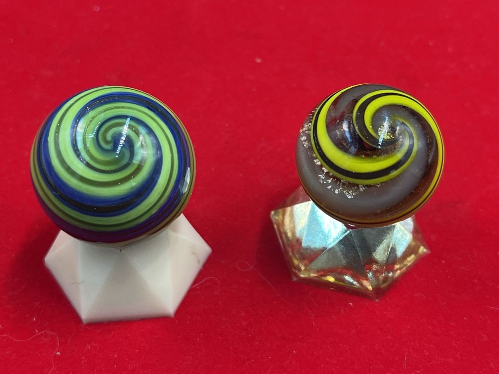 Lot 289: Art Glass Hand Made Marbles