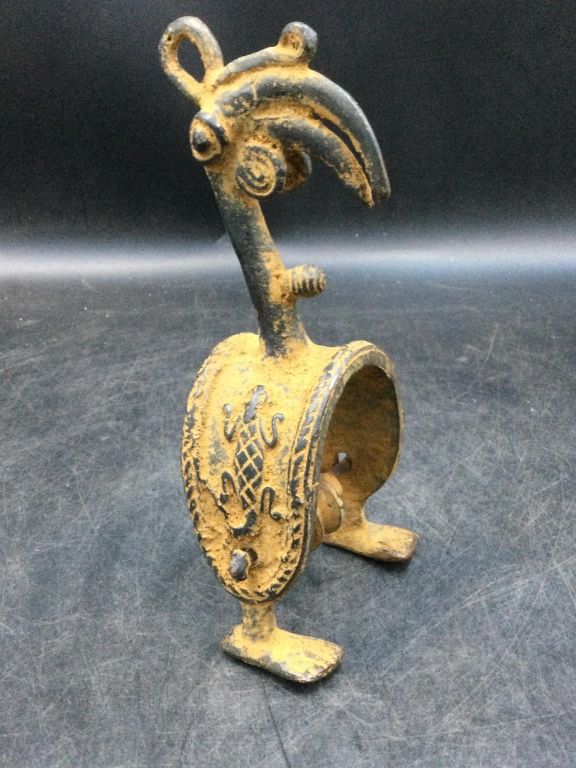 Lot 303: Vintage Benin Bronze Loom Heddle Pulley