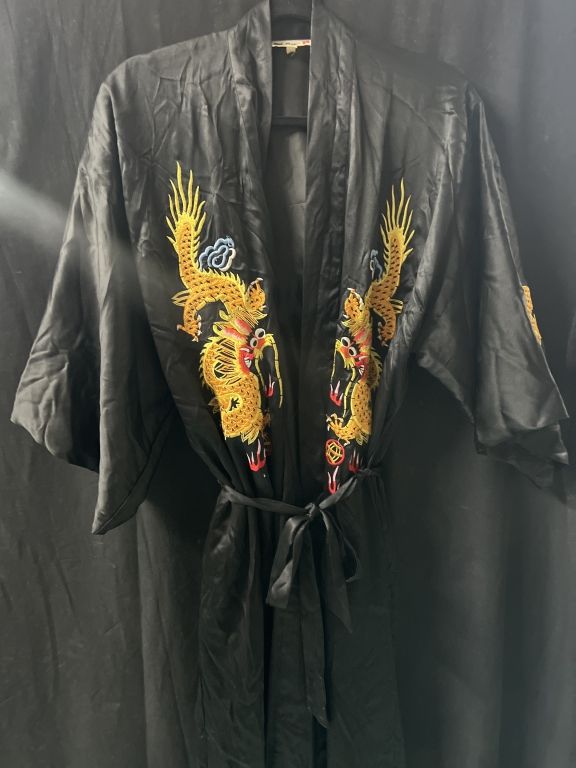 Lot 152: Vintage 60's Silk Dragon Robe