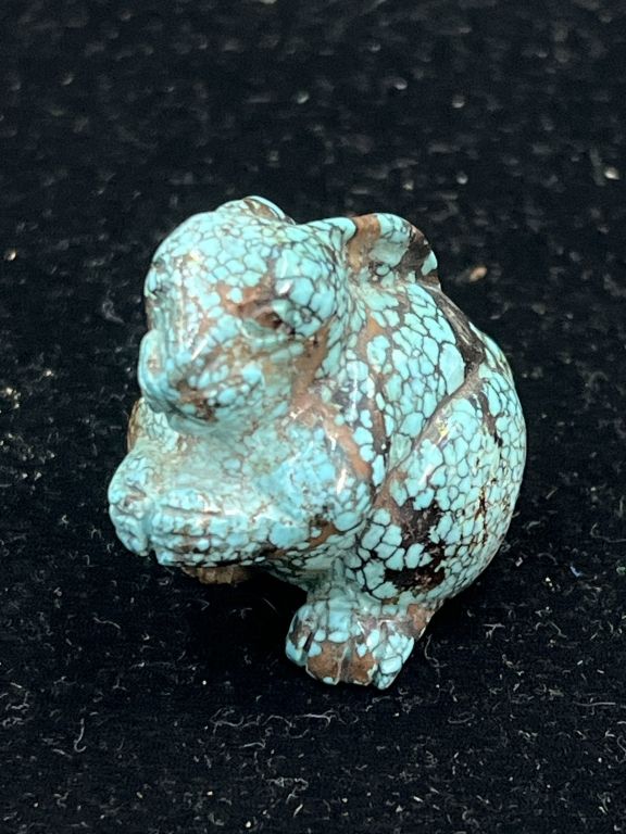 Lot 157: Carved Turquoise Rabbit
