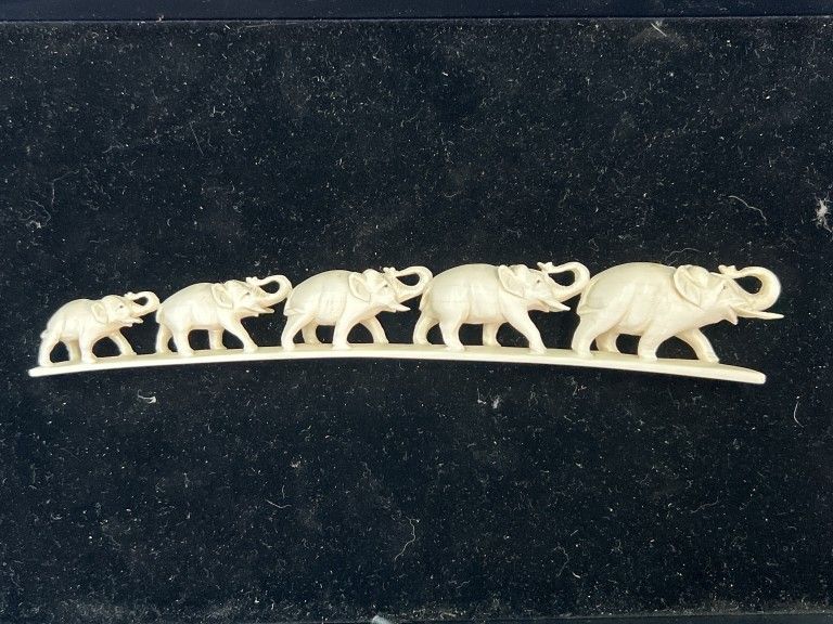 Lot 162: Carved Ivory Elephant Bridge