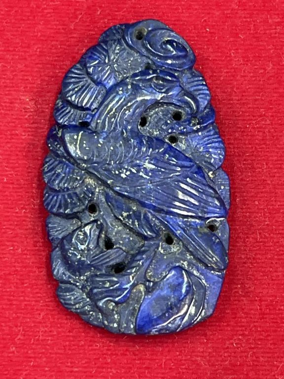Lot 164: Carved Lapis Stone