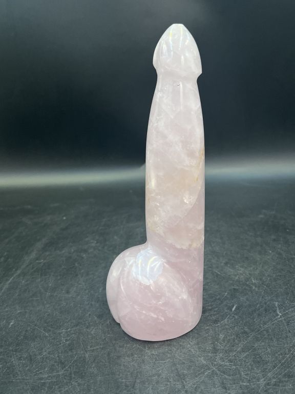 Lot 173: Carved Phallus Pink Quartz