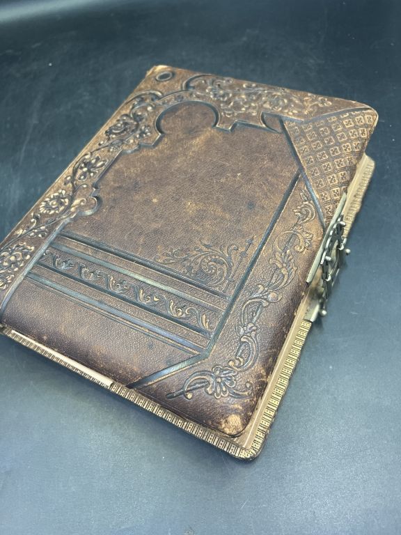 Lot 176: Antique Photo Book with Priest Pictures