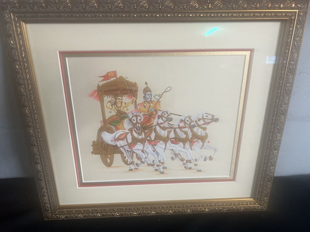 Lot 190: Shyamu Ramdev Oil Painting