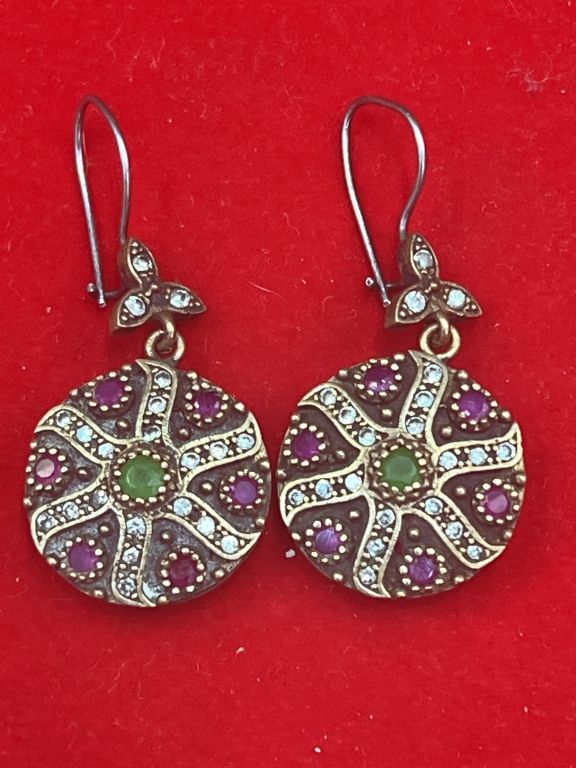 Lot 202: Sterling Earrings