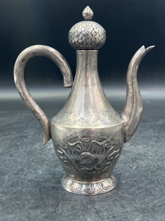 Lot 229: Vintage Silver Tea Pot