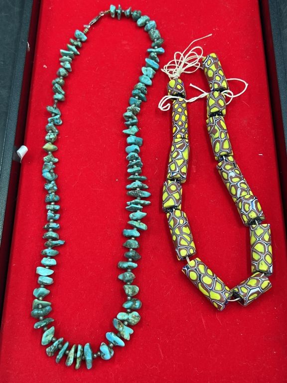 Lot 265: Turquoise and Trade Beads