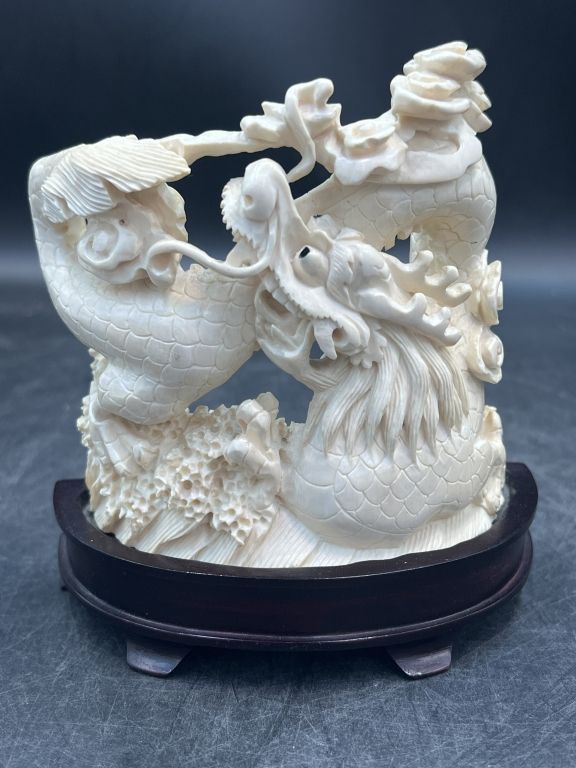 Lot 157: Carved Japanese Dragon Circa 1970's
