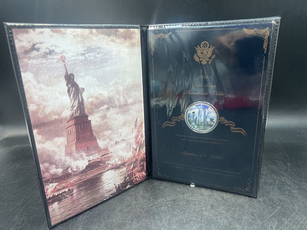 Lot 161: 2001 Solid Silver Remembrance Dollar