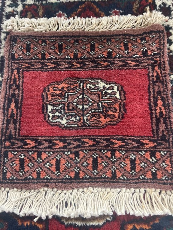 Lot 165: Vintage Hand Knotted Turkish Rug