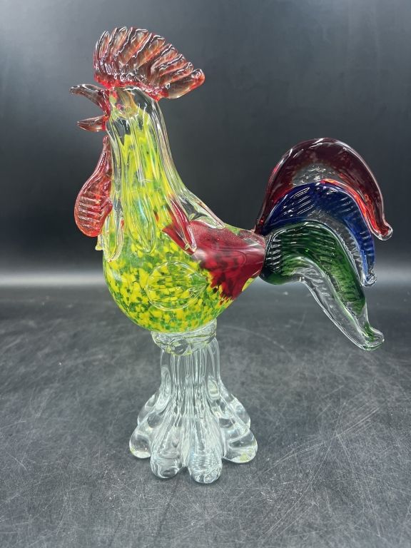 Lot 176: Murano Glass Rooster