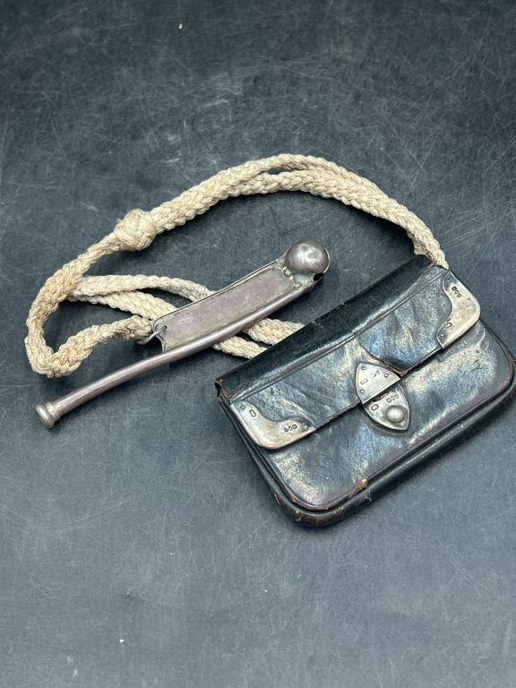 Lot 275: Boswain Steling Whistle and Moe