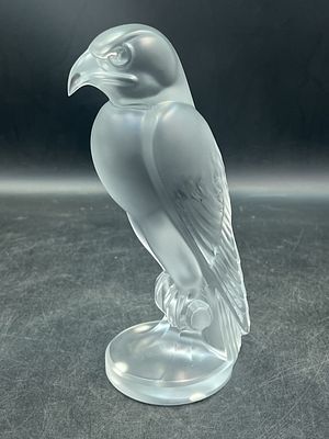 Sevres Frances Crystal Falcon. Measures 8 3/4"h. Mark in on bottom of piece. Picture of mark not