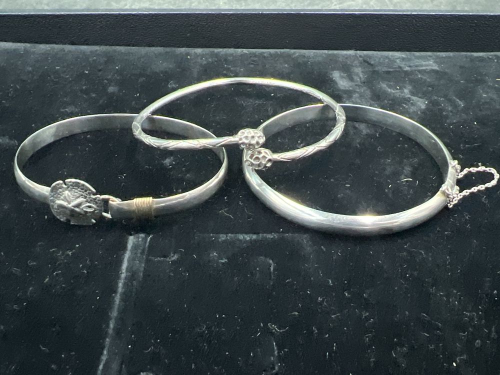 Lot 164: Sterling Bracelets