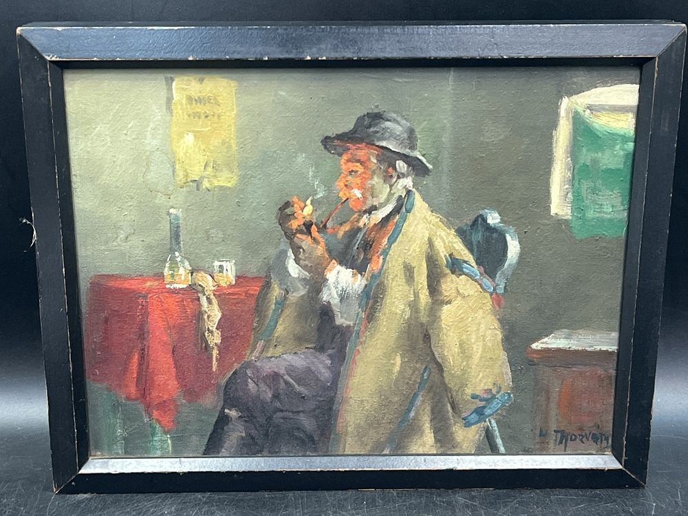 Lot 204: Vintage Horvath Signed Oil Painting