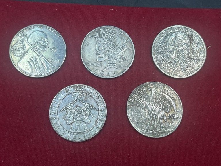 Lot 220: Walking Reaper Hobo Coins