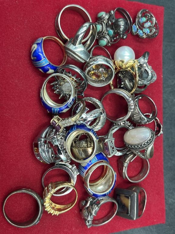 Lot 237: Sterling Rings