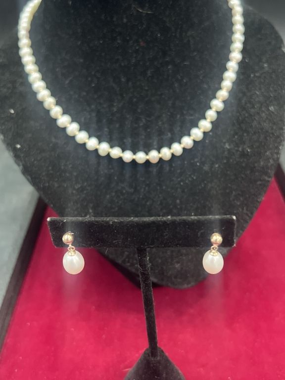 Lot 265: Pearl and Gold Jewelry