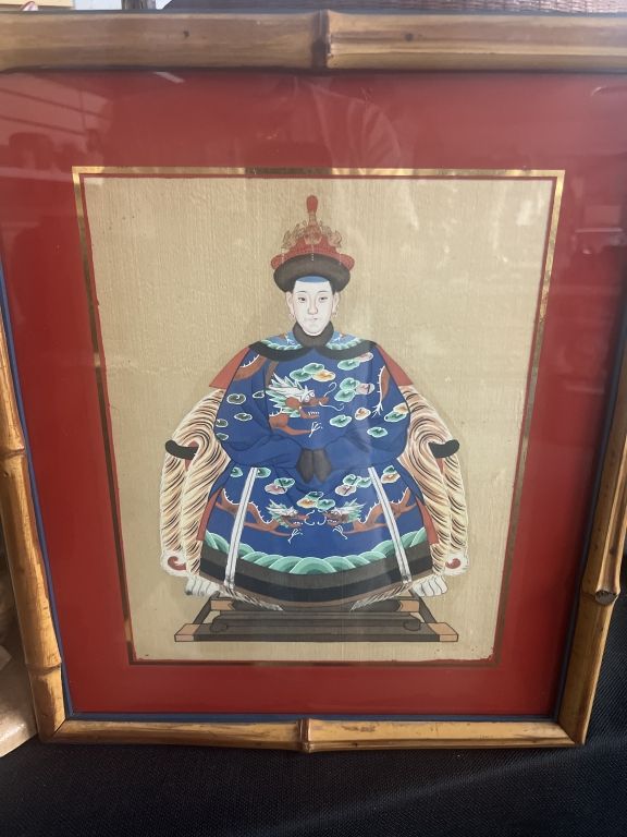 Lot 303: XianFeng Emperor of China Painting on Silk