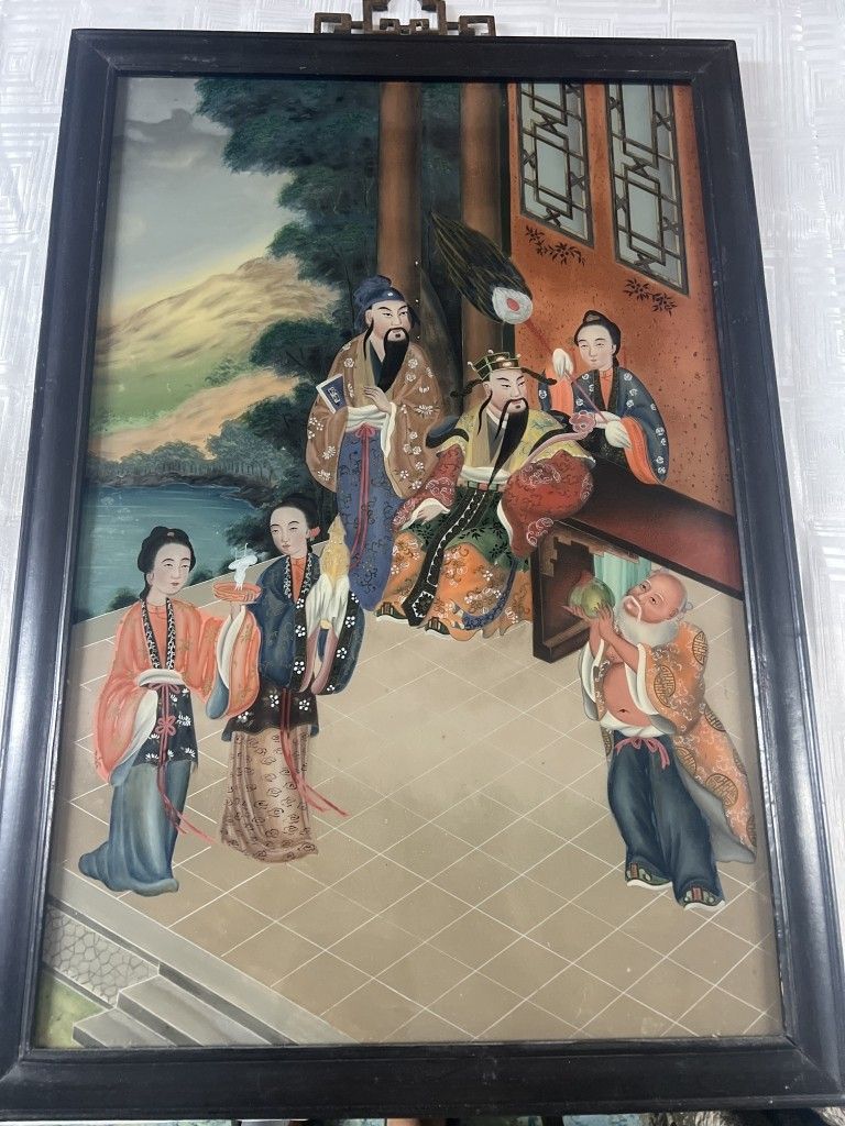 Lot 310: Chinese Reversed Painting on Glass