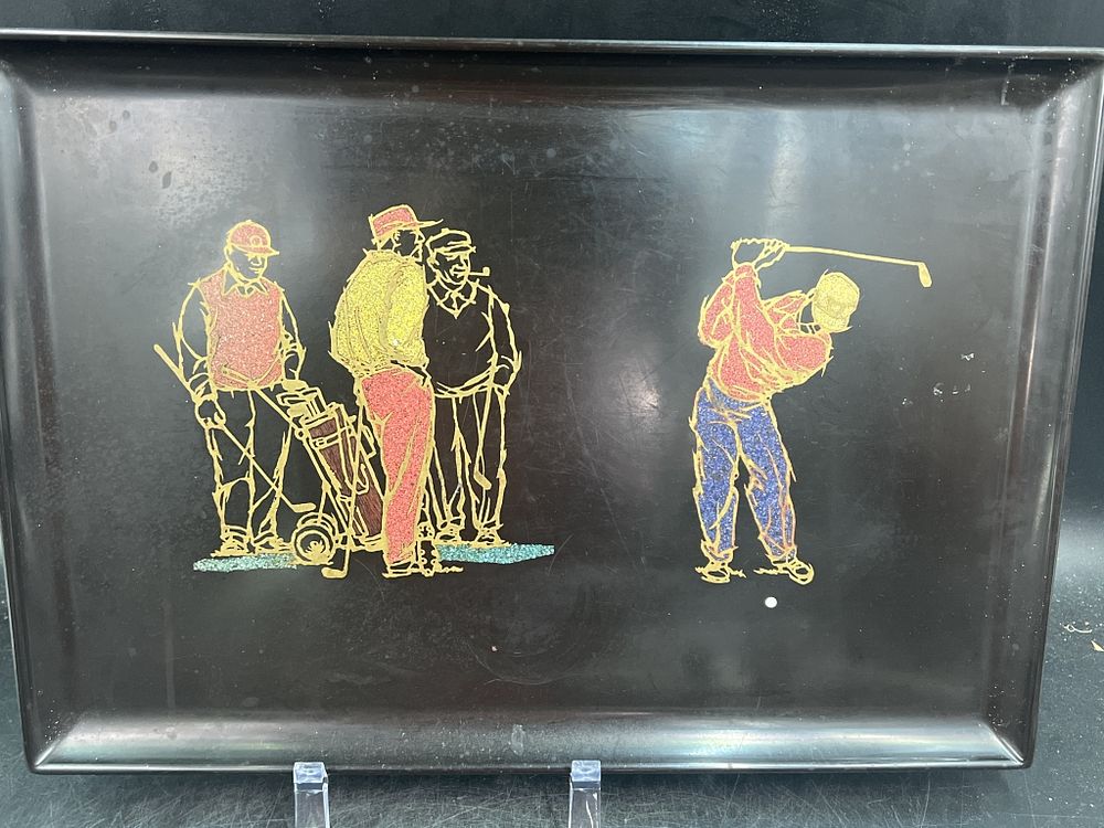 Lot 156: Vintage Couroc of Monterey Serving Tray