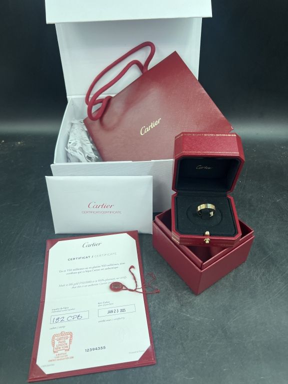 Lot 245: Cartier Love 18kt Yellow Gold  Ring