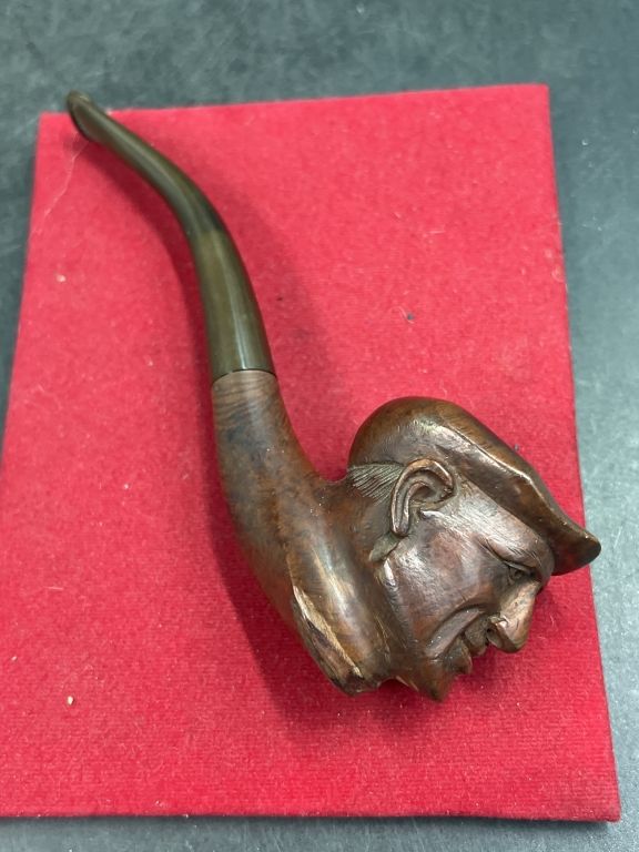 Lot 270: Vintage Hand Carved Wooden Bust