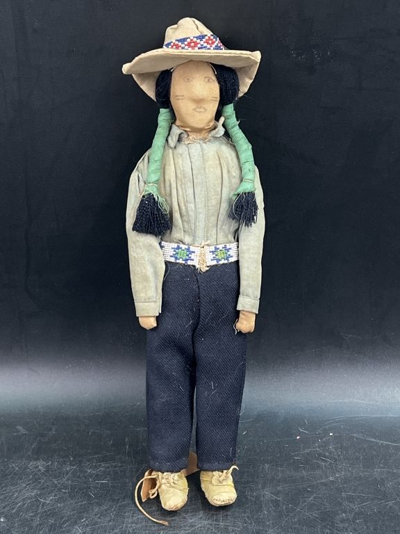 Lot 275: Vintage Native American Style Doll "Bully Good"