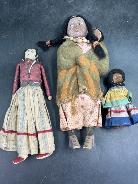 Lot 297: Vintage Skookum Dolls