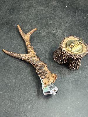 German Cigar Cutters. Total of 2 in this lot, cigar cutter and lighter They are both in good 