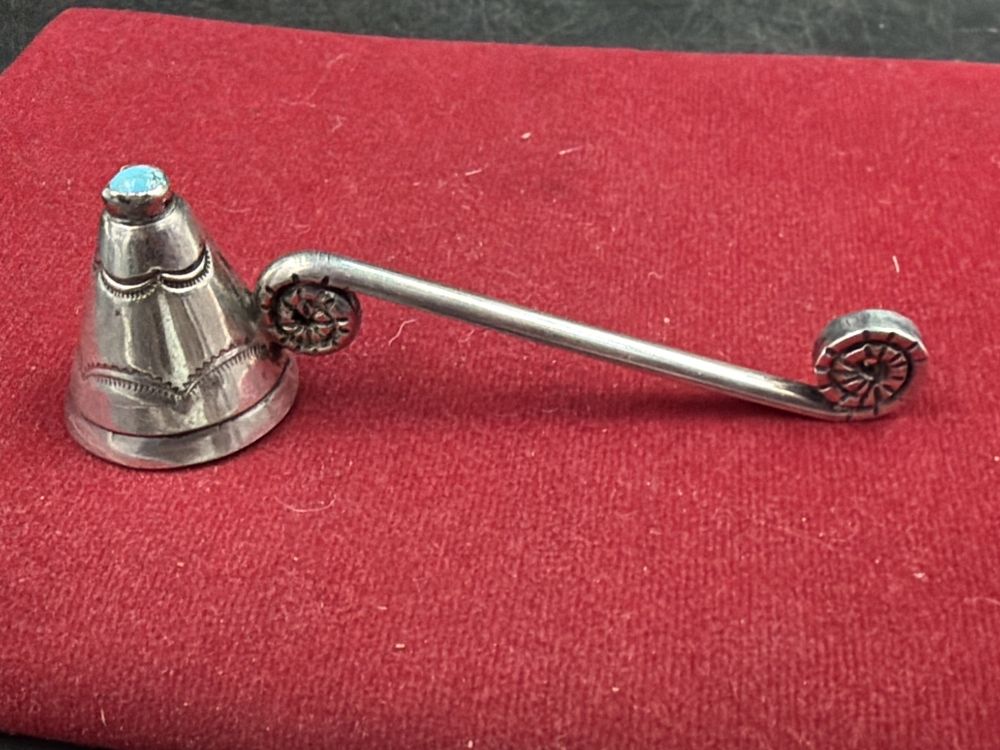 Lot 209: Sterling Conical Candle Snuffer