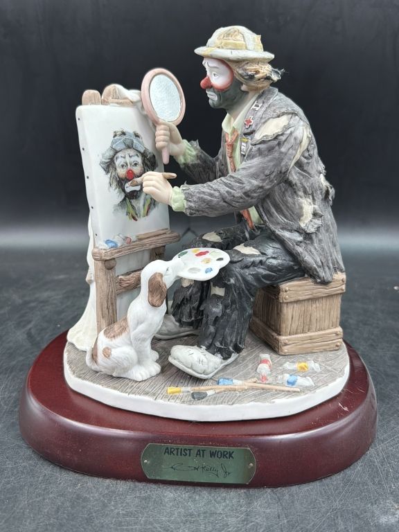Lot 227: Vintage Emmett Kelly Jr "Artist at Work"