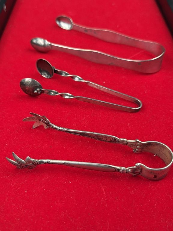 Lot 229: Vintage Sterling Sugar Tongs