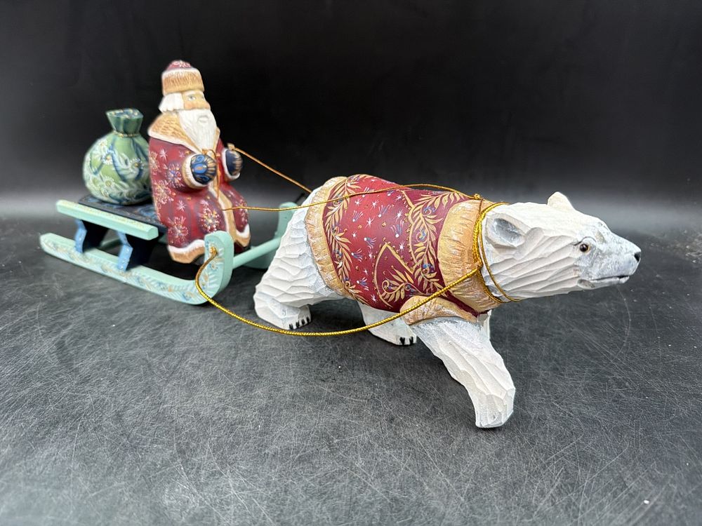 Lot 231: Vintage Russian Hand Carved Figurine