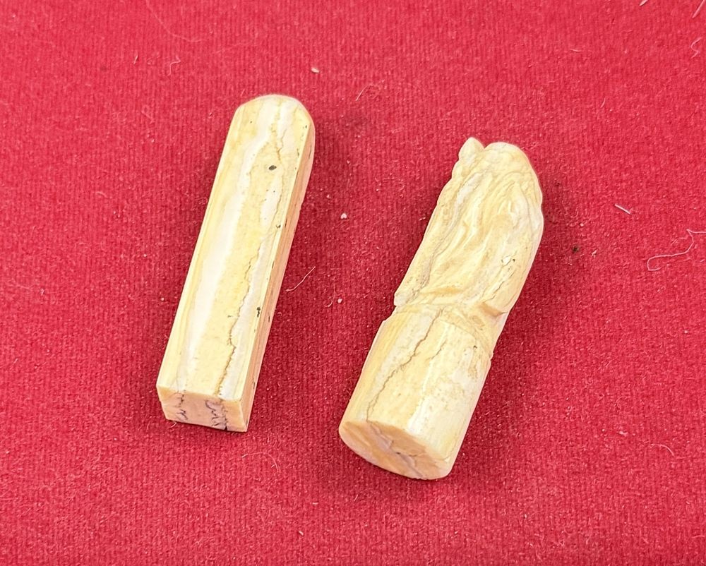 Lot 232: Fossilized Ivory Figures