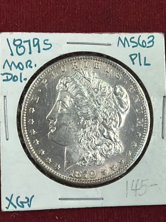 Lot 233: 1879-S  Morgan Silver Dollar