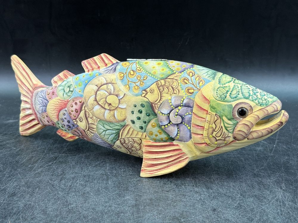 Lot 254: Hand Carved Russian Fish Pul
