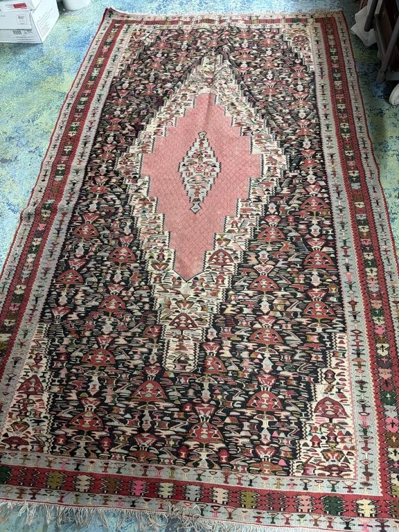 Lot 255: Vintage Persian Senneh Rug
