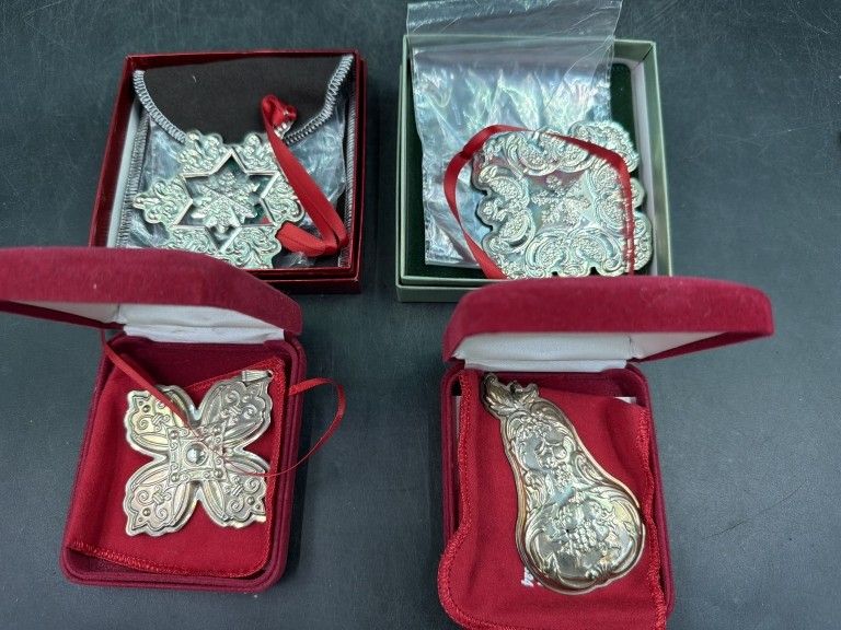 Lot 283: Vintage Sterling Ornaments